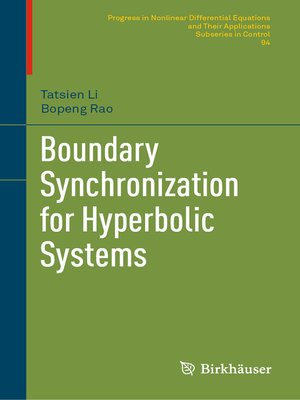 cover image of Boundary Synchronization for Hyperbolic Systems